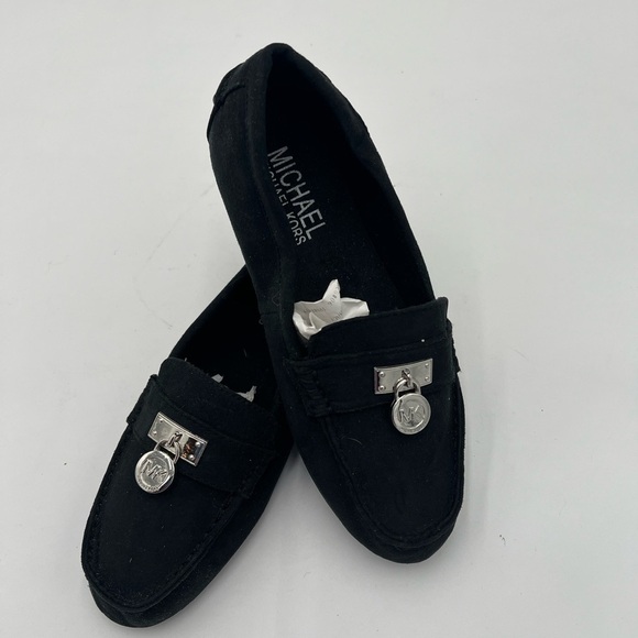 MICHAEL KORS-GIRLS BLACK FAUX SUEDE LOAFERS- SX 3 - Picture 7 of 7